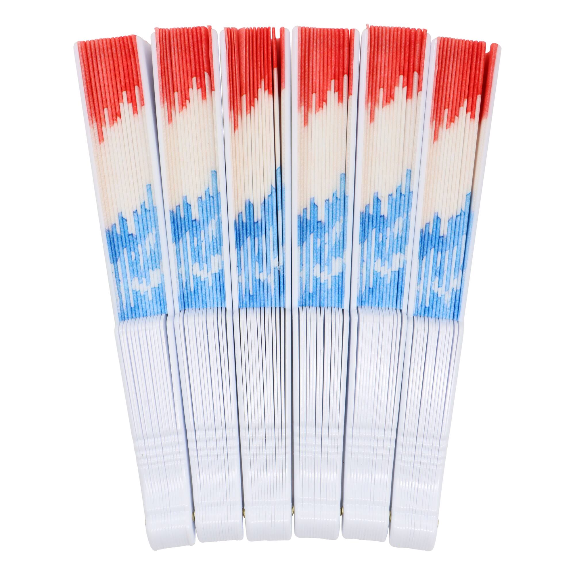 Red, White & Blue Fans, 6ct. by Celebrate It®